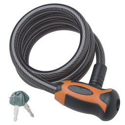 Antifurt bicicleta ZOLI 87326, spirala 8 mm x 120 cm, cu 2 chei