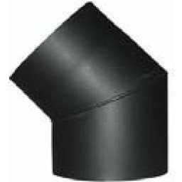 Cot horn de fum 45° Ø200 mm, otel 2.0 mm, pentru conectare la cos de fum