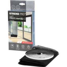 Plasa antiinsecte pentru usa balcon 220x65 cm, neagra, PE, set 2 buc