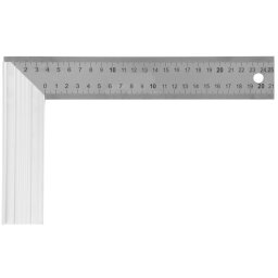 Echer din aluminiu Strend Pro DY-5007-1, 250 mm, gradat pentru marcaje precise