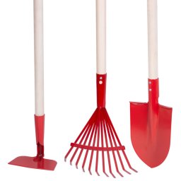Set unelte gradinarit Strend Pro Herrison MINI, grebla, lopata, sapa, cozi lemn 900 mm