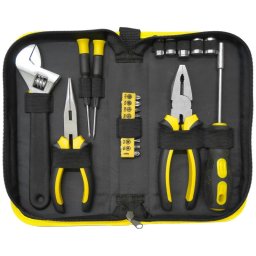 Set scule Strend Pro 21 piese în husa cu fermoar, pentru reparatii