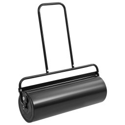 Tavalug gazon pentru gradina de Impins, negru, 63 L, fier si otel GartenMobel Dekor