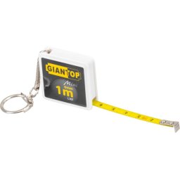 Ruleta mini GIANTOP 1 m tip breloc, cu banda metalica si retragere automata