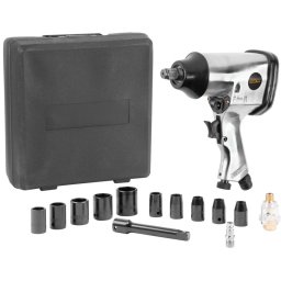 Set pistol impact pneumatic pentru compresor Airtool WF-002A, 17 piese
