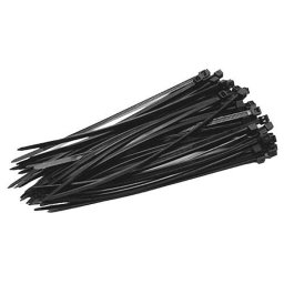 Set coliere de plastic (soricei) Strend Pro, 500 x 4,8 mm, negre, 50 buc