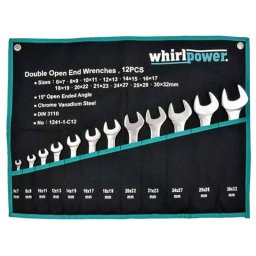 Set chei fixe Whirlpower 1241-1-C12, 12 piese, otel CrV, cu husa