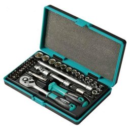Trusa chei tubulare Whirlpower 1/4" cu clichet, 42 piese, în cutie