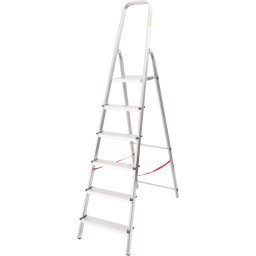 Scara din aluminiu Strend Pro ALD cu 6 trepte, antiderapanta, max. 125 kg