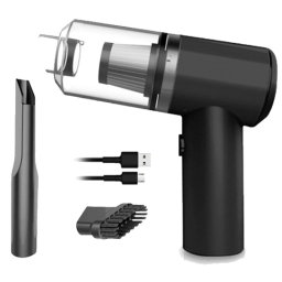 Aspirator auto Fara fir 2in1 120 W Cu Lumina LED Negru