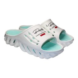 Papuci/slapi pentru femei, spuma EVA, alb si turcoaz, marimea 38, Jose Amorales