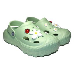 Saboti medicali, clogs, pentru femei, spuma EVA, verde oliv deschis, marimea 38, Jose Amorales