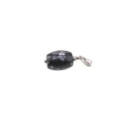 Pandantiv Obsidian fulg de nea 16mm