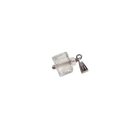 Pandantiv Prasiolit tub fatetat 8mm