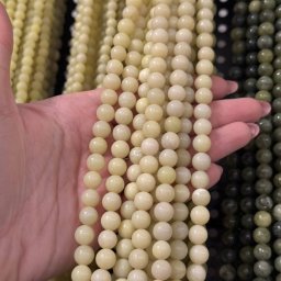 Sirag Jad Olive sfere 8mm, 38cm
