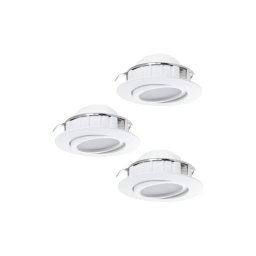 SET 3x corp de iluminat LED încastrat Eglo 78755 PINEDA LED/6W/230V 3000K alb