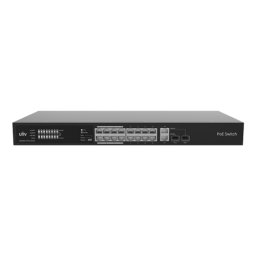 Switch 16 porturi PoE, 2 x Combo Uplink RJ45, Unmanaged - UNV NSW2020-16T2GC-POE-IN