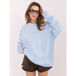 Hanorac supradimensionat albastru pastel
