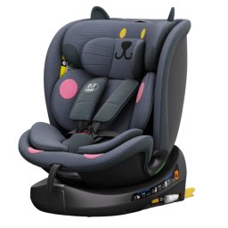 BUF BOOF® B-Joy DELUXE i-Size 40–150 cm Scaun Auto Copii, ISOFIX, Rotativ 360°, Reclinare 155°, Poziție Somn, DarkGreyCAT