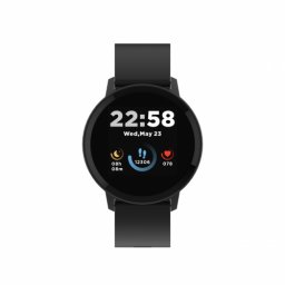 Smartwatch Lollypop SW-63, 1.3inch, Curea Silicon, Black
