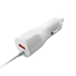 Incarcator auto CNE-CCA033W, 1x USB, 2.4A, White