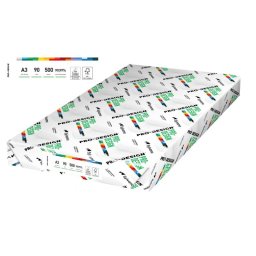 Hartie A3, satinata, Pro-Design, clasa A++, 100 gr./mp, 500 coli/top - alba