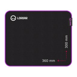 Mousepad Mousepad LRG-GMP313 – Negru/Mov – 360×300 mm – Suprafață rezistentă la apă pentru durabilitate