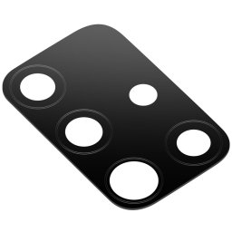 Piese si componente Geam Camera Spate Samsung Galaxy A71 A715, Negru, Service Pack GH64-07655A