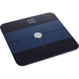 Cantar de baie HBS-BT 180 Kg, Bluetooth, Display LED, Sticla securizata, Negru