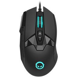Mouse Stricter 579 – Mouse gaming, USB, optic, 12.000 DPI, 9 butoane programabile, iluminare RGB, negru