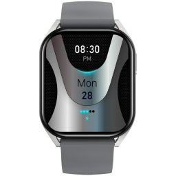 Smartwatch CNS-SW58SS Chatter SW-58 IPS 1.8" 128 MB Apel Bluetooth, Asistent vocal cu AI, Android/iOS, 123 moduri sport, Monitorizare sanatate, Waterproof IP67 Argintiu-Gri