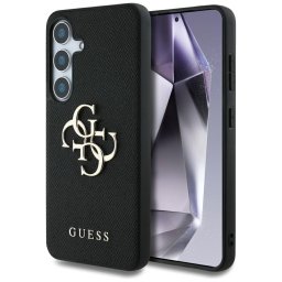 Husa Husa pentru Samsung Galaxy S25 - Guess Hardcase 4G Grained Big and Classic Logo (GUHCS25SPGT4MBK) - Black