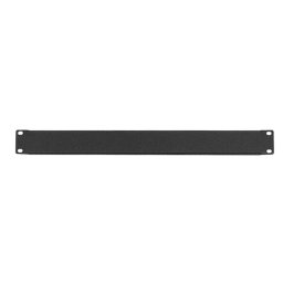 PANOU gestionare cabluri SPACER, tip masca orizontala blank, 19 inch, 1U, negru, "SPCM-1U-BK-03