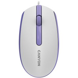 Mouse 1000 DPI Optic cu fir CNE-CMS10WL Alb-Mov