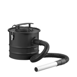 Aspirator de cenusa filtru HEPA, rezervor metalic 12L, pentru șemineu/grătar, cablu 2m, negru