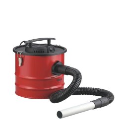 Aspirator de cenușa filtru HEPA, rezervor metalic 12L, pentru șemineu/grătar, cablu 2m, roșu