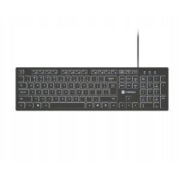 Tastatura Herring Slim Negru-Alb