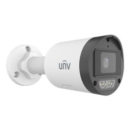 Camera IP bullet exterior, 4 MP, lentilă 2,8 mm, IR 30 m, iluminare duală, PoE, microfon, IP67 - Uniview IPC2124LB-AF28K-DL2