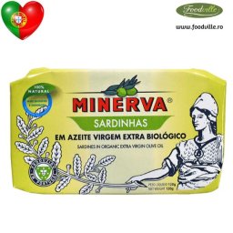 MINERVA Conserva sardine portugheze in ulei de masline extra-virgin organic 120g