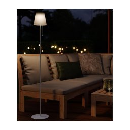 Eglo 901902 - Lampă solară de podea SCORDIANO LED/2,3W/3,7V 1800mAh IP44 albă