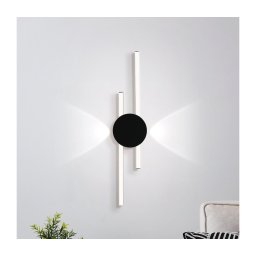 Eglo 902123 - Aplică LED de perete VENTICELLO, LED 20W/230V + LED 0,91W, neagră