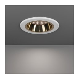 Eglo 902299 YEBRA-Z - Lampă LED RGBW dimabilă cu sticlă fumurie pentru tavan fals, LED/4,8W/230V IP44, alb/auriu