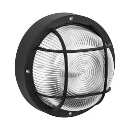 Osram - Aplică de perete pentru exterior BULKHEAD 1xE27/10W/230V Ø 19 cm IP54 neagră