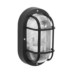 Osram - Aplică de exterior BULKHEAD 1xE27/10W/230V IP54 neagră