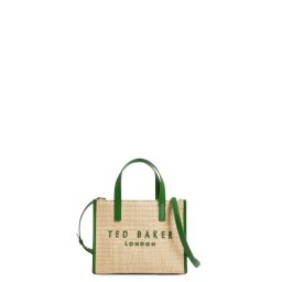 TED BAKER Geantă mică Paolina Faux Raffia Small Icon 284037 green