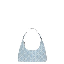 CALVIN KLEIN Geantă Emblem Aop Denim Shoulder LV04F3431G YBZ denim jqd light wash