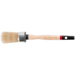 Pensula rotunda Strend Pro Premium MASTER PIE 35 mm, pentru tevi, maner din lemn