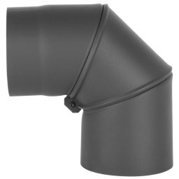 Cot reglabil 90° Ø150 mm, otel 1,5 mm, pentru racord soba/semineu