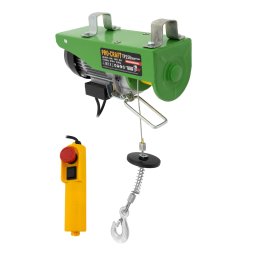 Troliu electric tip palan Procraft TP250, 510W, ridicare 250 kg, cu kit de montare