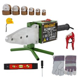 Plita de sudura PPR Procraft PL2300, 1500 W, 6 bacuri 20–63 mm, 50–300°C